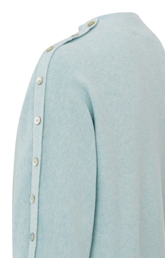01-000178-402 Pullover met Knopen - Licht Blauw