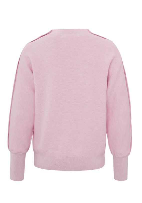 01-000178-402 Pullover met Knopen - Roze