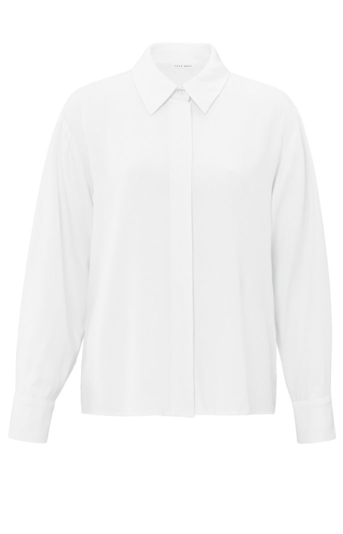 01-201123-410 Korte Blouse - Pure White