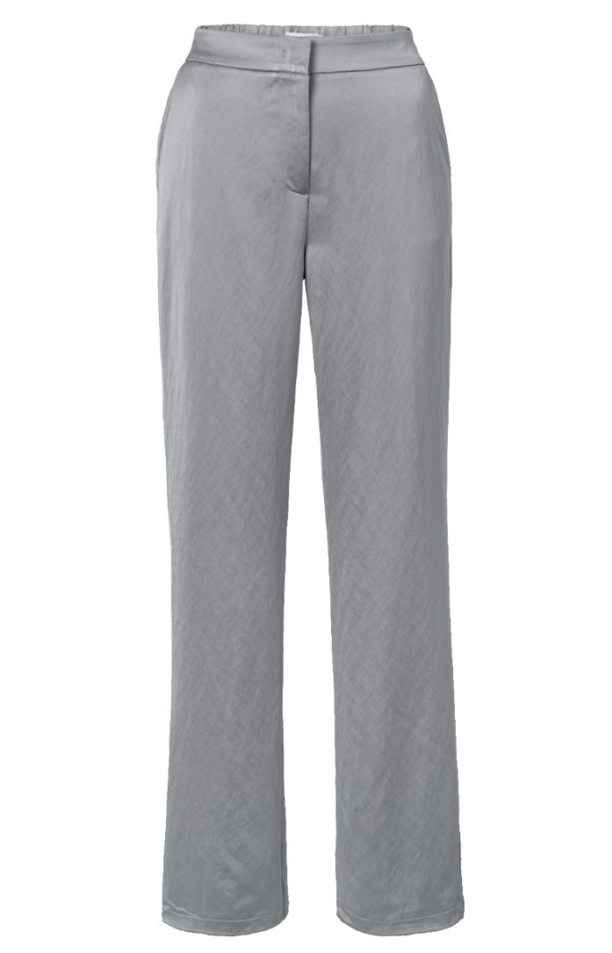 01-301162-410 Satinlook Broek - Light Metal Grey