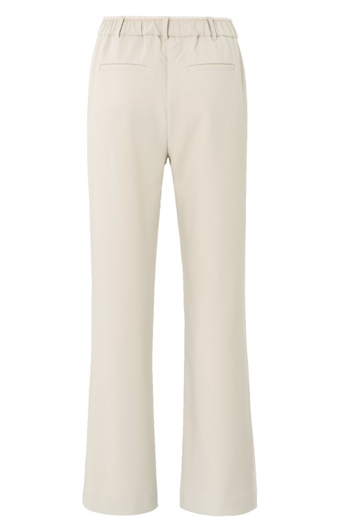 01-301171-501 Broek met Wijde Pijpen - Pumice Stone Beige