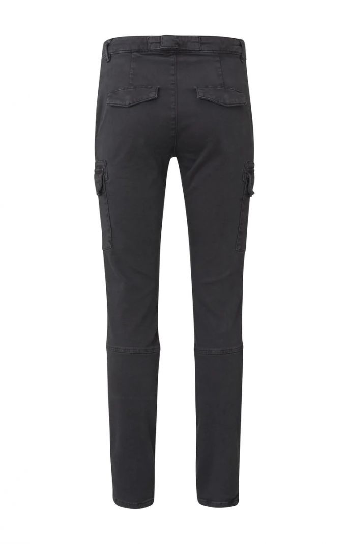 01-311003-208 Skinny Trousers Satin Denim - Bristol Black