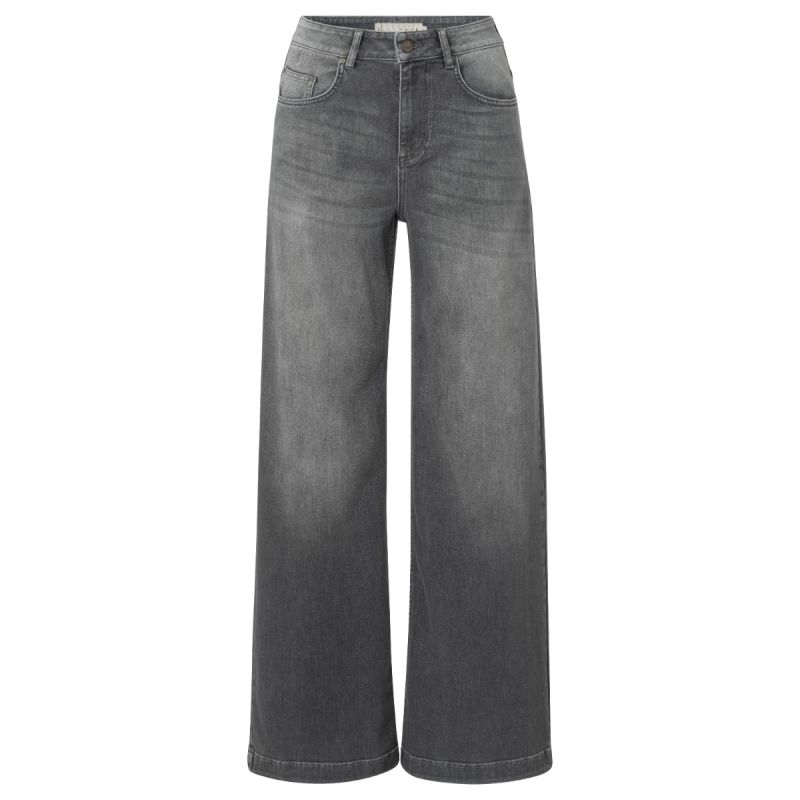 01-311067-409 Jeans met Wijde Pijp - Medium Grey Denim