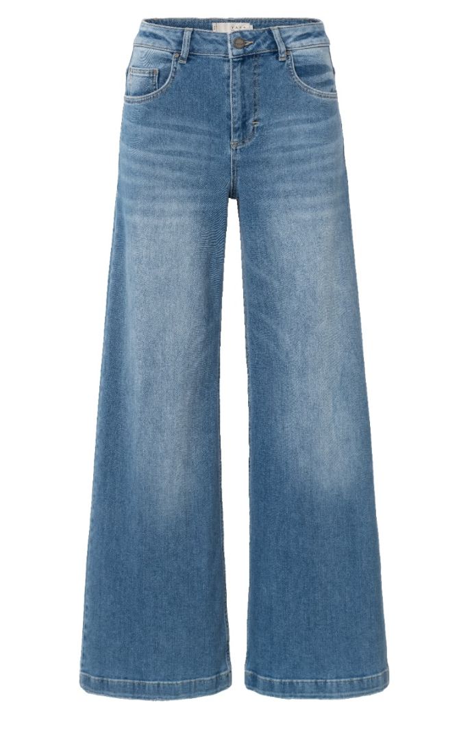 01-311089-501 Wijde Jeans - Light Blue Denim