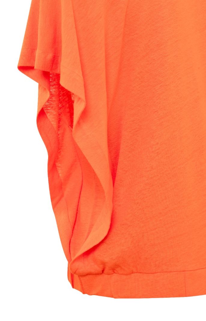 01-709193-405 Top met V-Hals - Exotic Orange