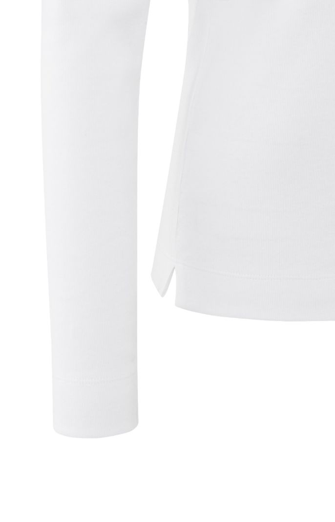 01-709256-501 Jersey Polo - Pure White