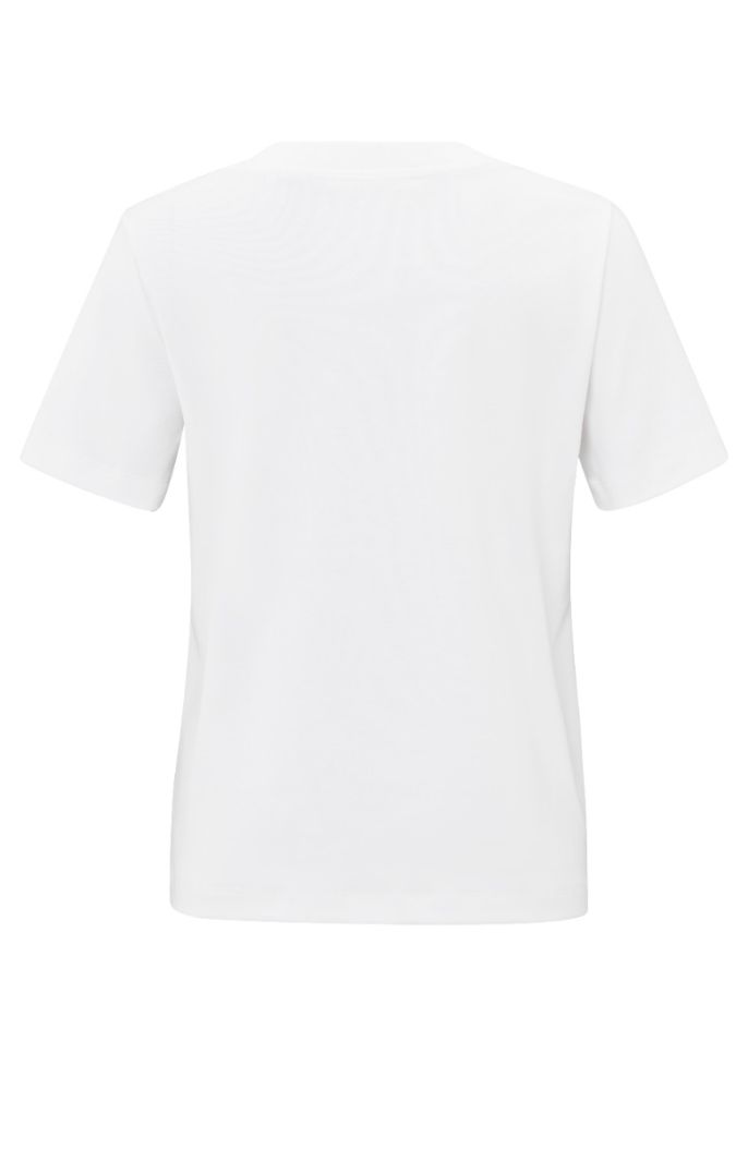 01-719058-501 T-Shirt met V-Hals - Pure White