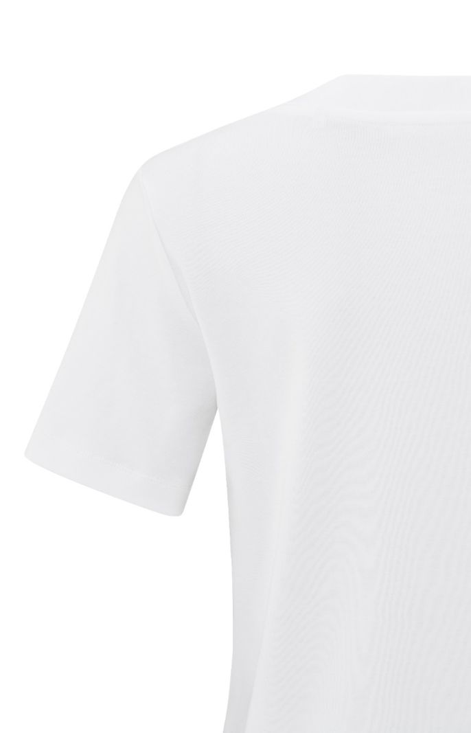 01-719058-501 T-Shirt met V-Hals - Pure White