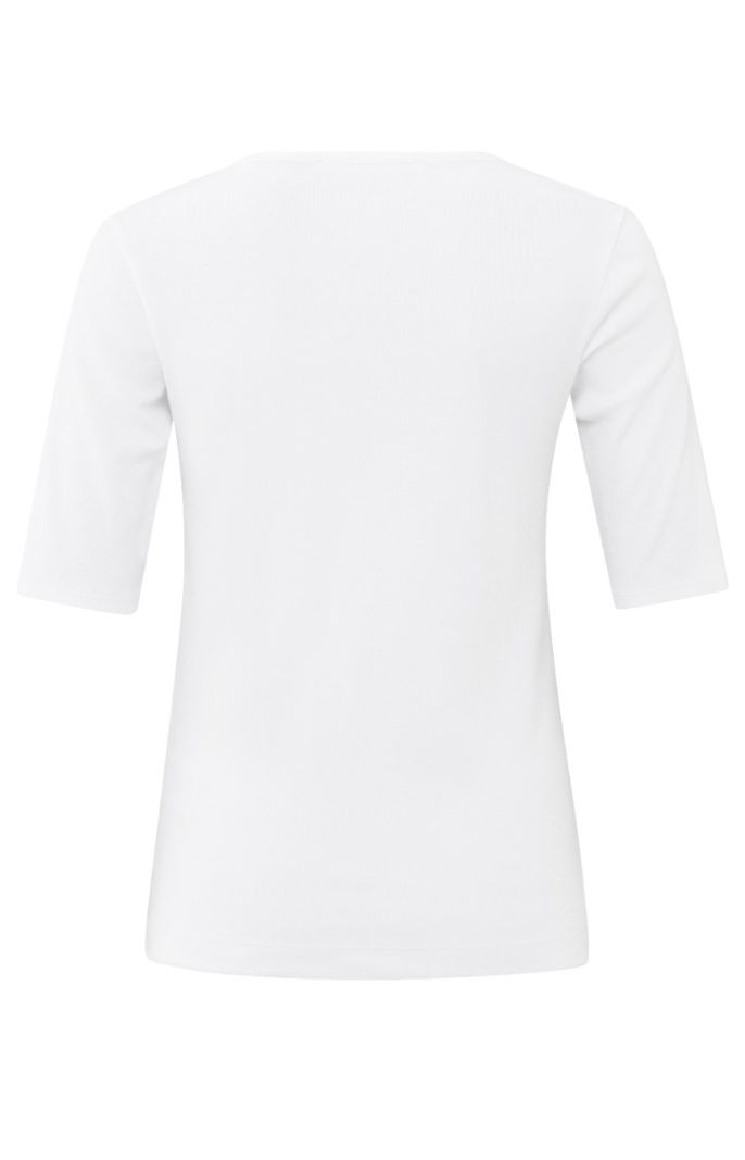 01-719063-501 T-Shirt met Ronde Hals - Pure White