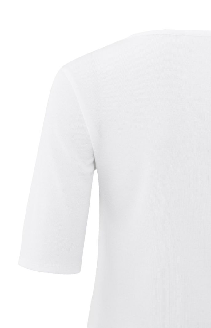 01-719063-501 T-Shirt met Ronde Hals - Pure White