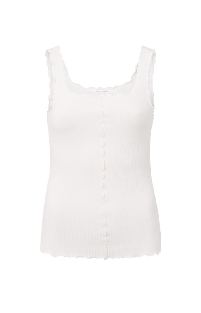 01-729027-405 Singlet met U-Hals - Off White