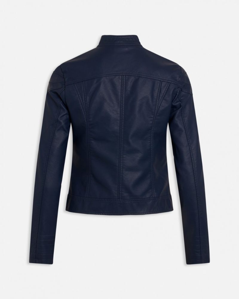 Daily-Ja  Faux Leather Jacket - Zwart