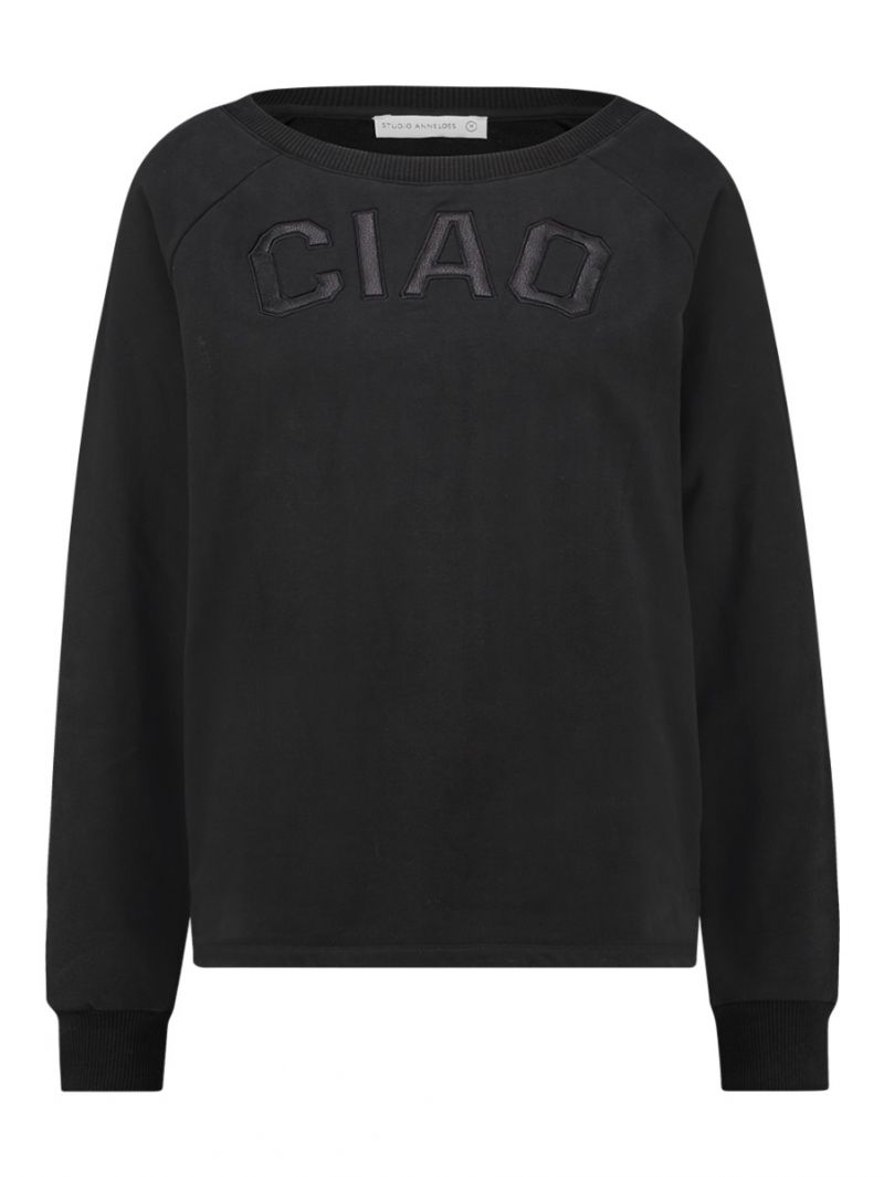 03654 Ciao Soft Sweater - Zwart