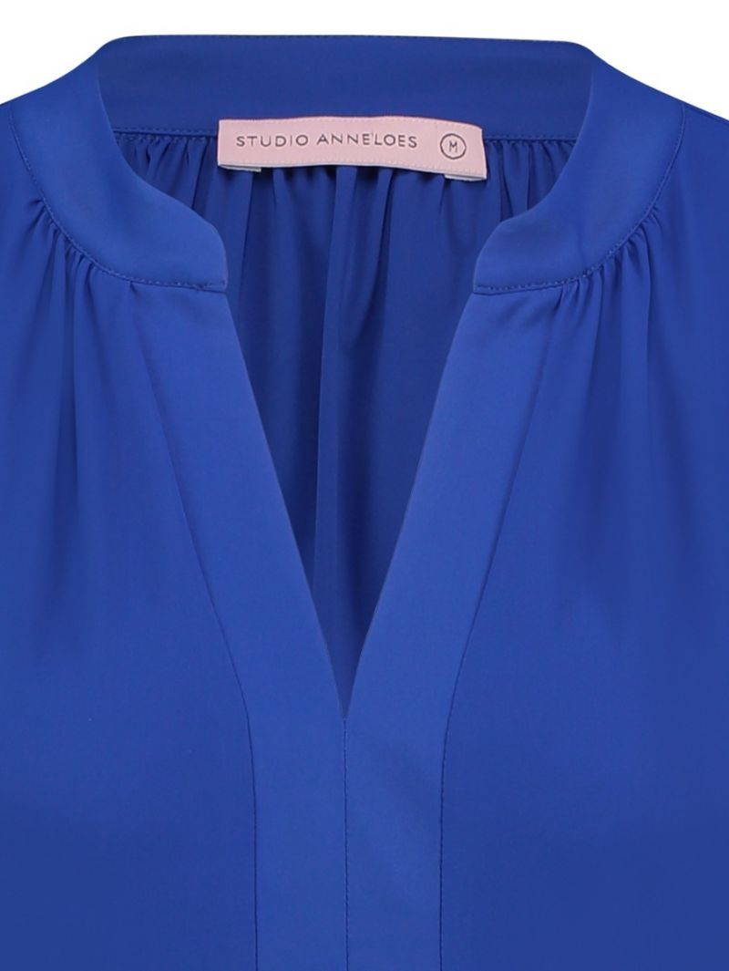 03684 Zelinda Shirt - Kobalt Blauw