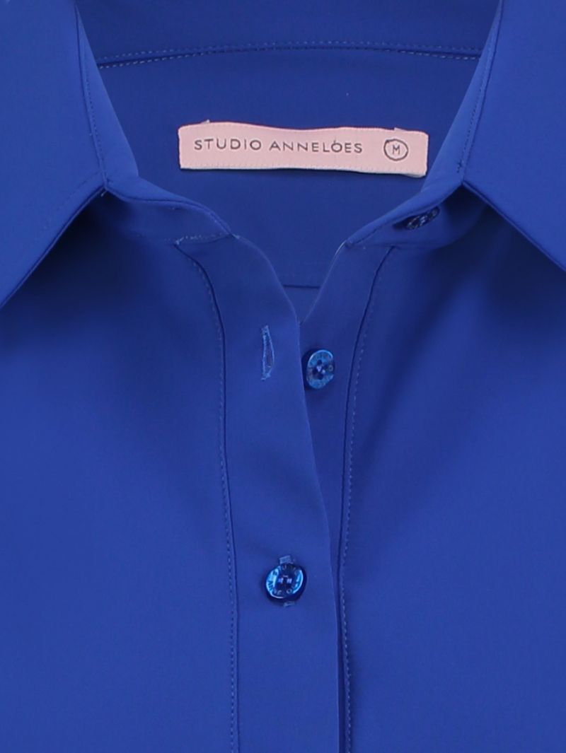 03687 Poppy Shirt - Kobalt Blauw