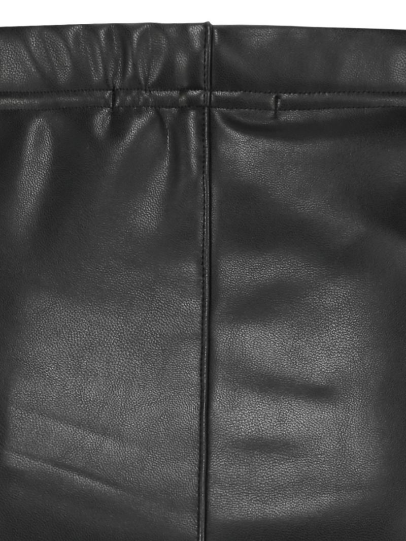 04026 Ally Leather Legging - Zwart