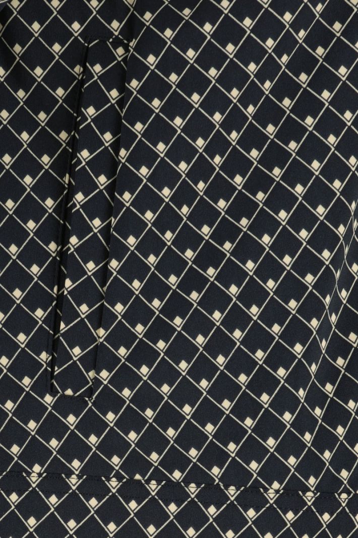 06806 Wolf Wallpaper Jacket - Donker Blauw/Vanille
