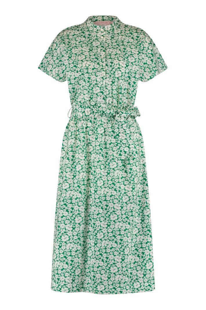 zacht Ondeugd zuiden Fleur Flower Dress 07243 Apple Green/Off White - Studio Anneloes