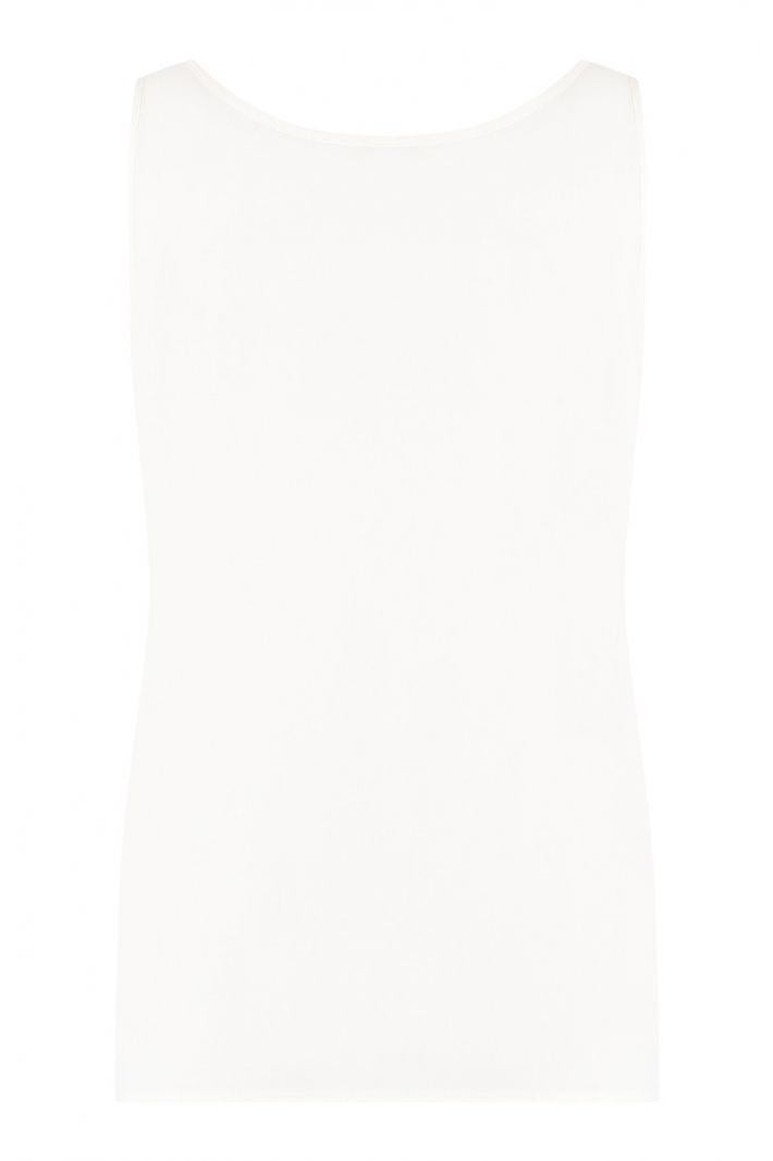 07345 Vixie Satin Top - Off White