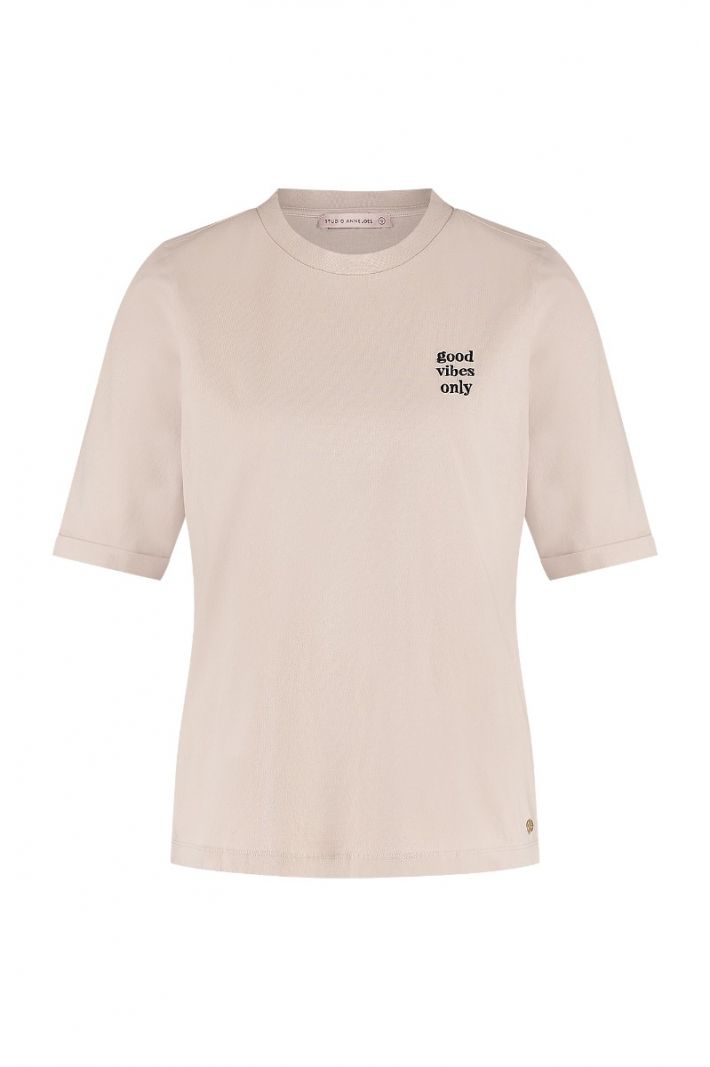07351 Nascha T-Shirt - Poeder