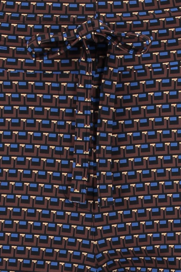 07642 Stairdown Square Trousers - Dark Blue/Cobalt