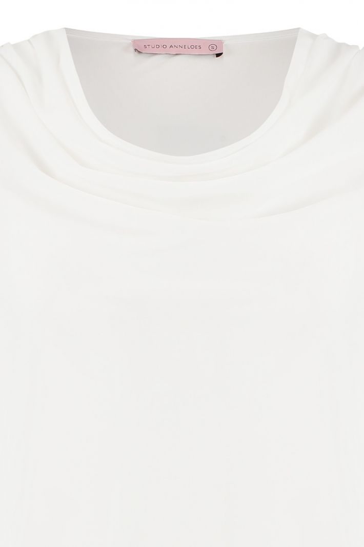 07767 Freja LS Waterfall Shirt - Off White