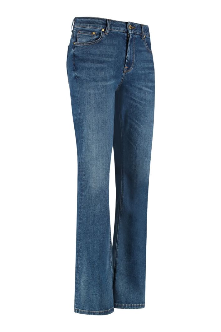 07872 Elvira Denim Trousers - Dark Jeans