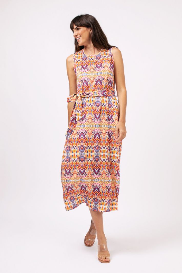 07902 Sigrid Marrakesh Dress - Ginger/Cool Lilac