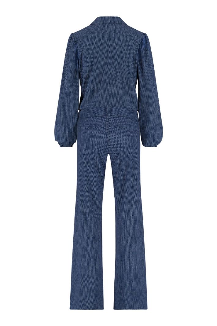 Nouk Crochet Jumpsuit 07795 Cobalt/Zwart Studio Anneloes