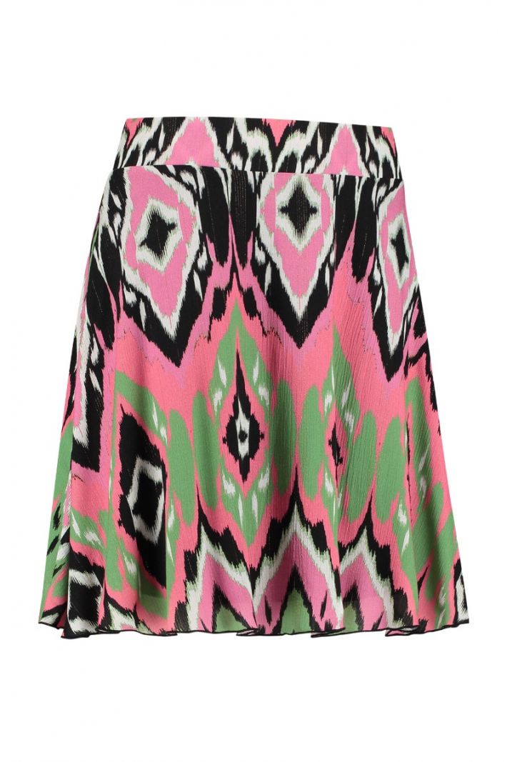08119 Rosalie Paint Skirt - Pink/Light Green