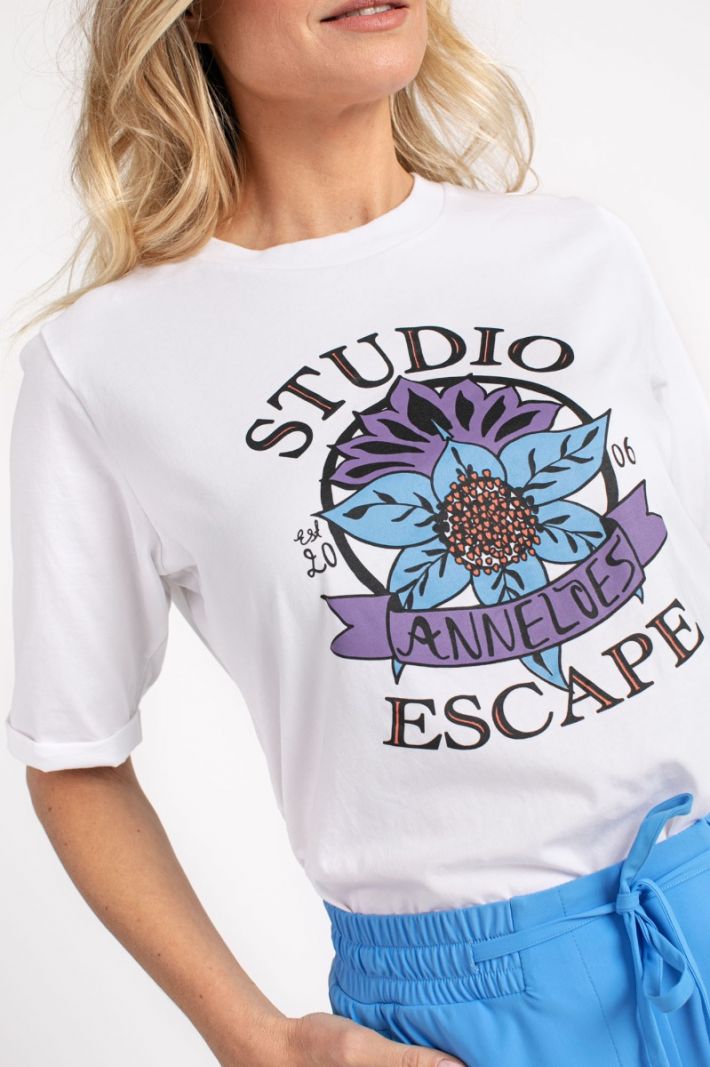 08229 Klaasje Escape T-Shirt - Wit