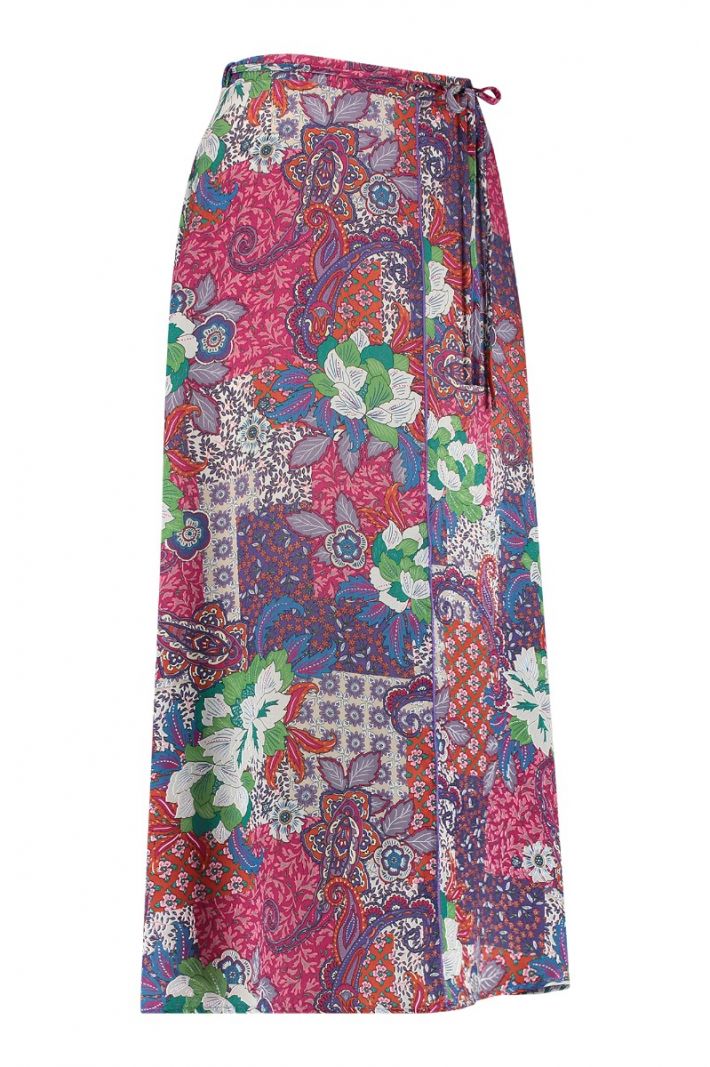 08253 Aria Flower Skirt - Purple/Skirtblue
