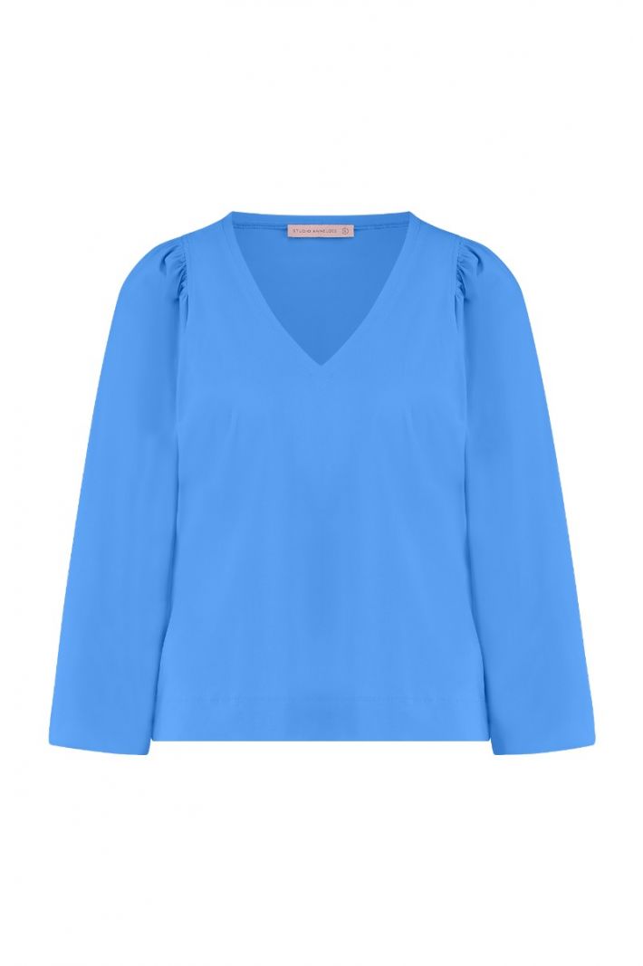 08268 Zaria Blouse - Shirt Blue