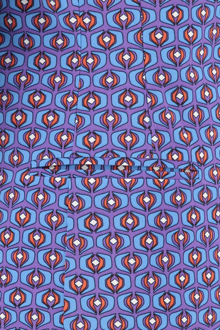 08278 Emily Wallpaper Blazer - Purple/Shirtblue
