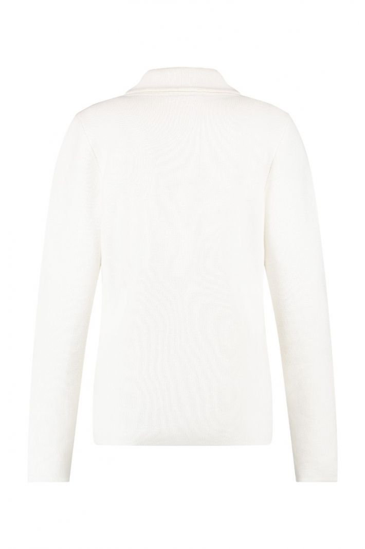 08325 Serena Knitted Blazer - Off White