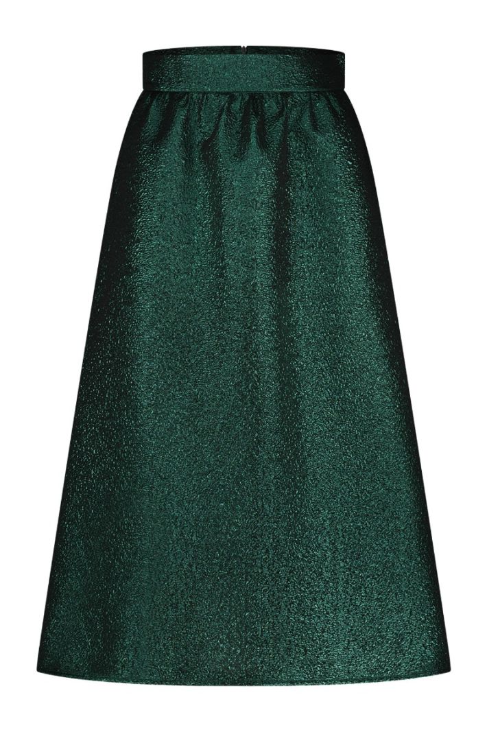 08376 Jade Structure Skirt - Dark Green