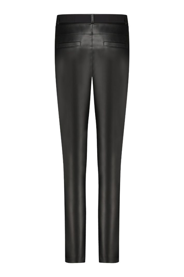 08395 Beau Leather Trousers - Zwart