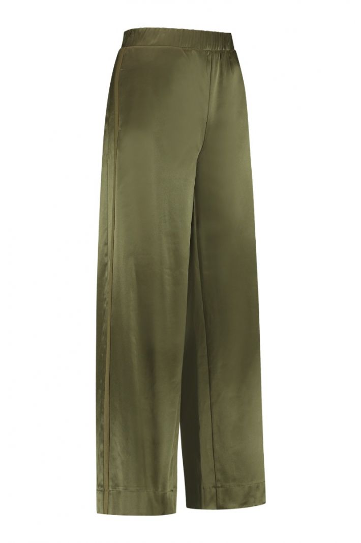 08561 Lucie Satin Trousers - Army