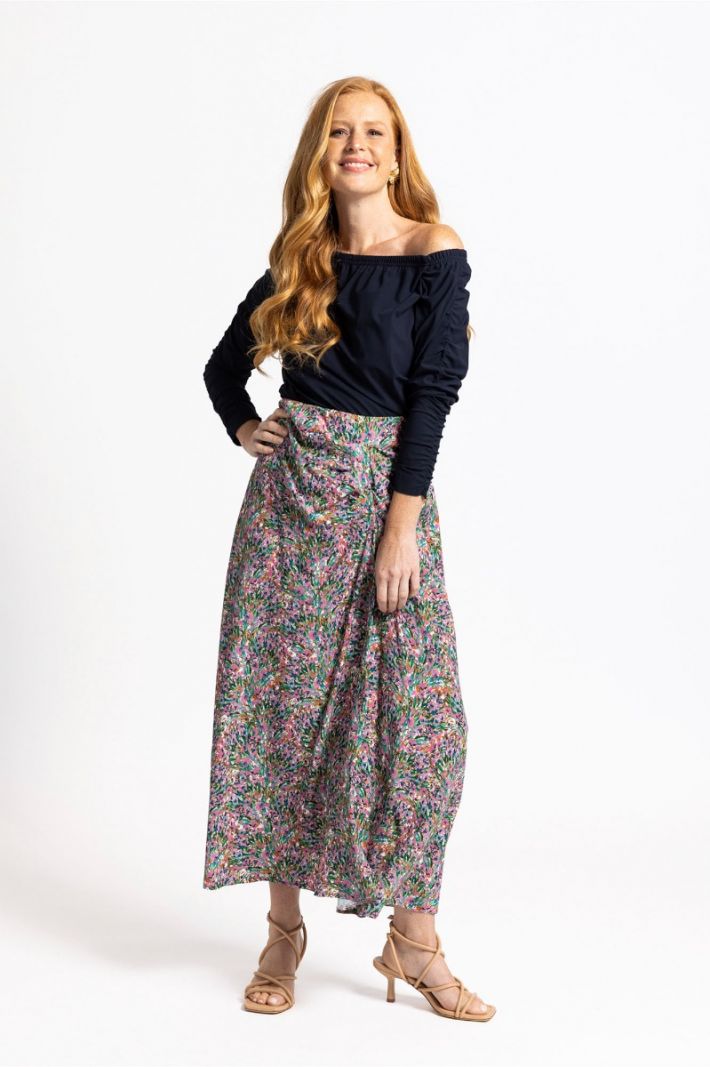 08564 Liva Flower Skirt - Multi Color