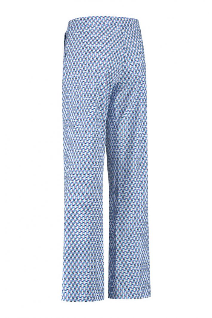 08603 Marilon Star Trousers - Lila/Shirt Blue
