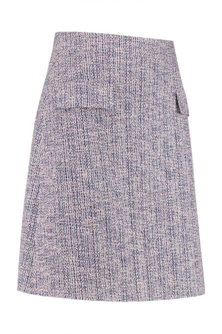 08615 Maximo Tweed Skirt - Purple/Pink