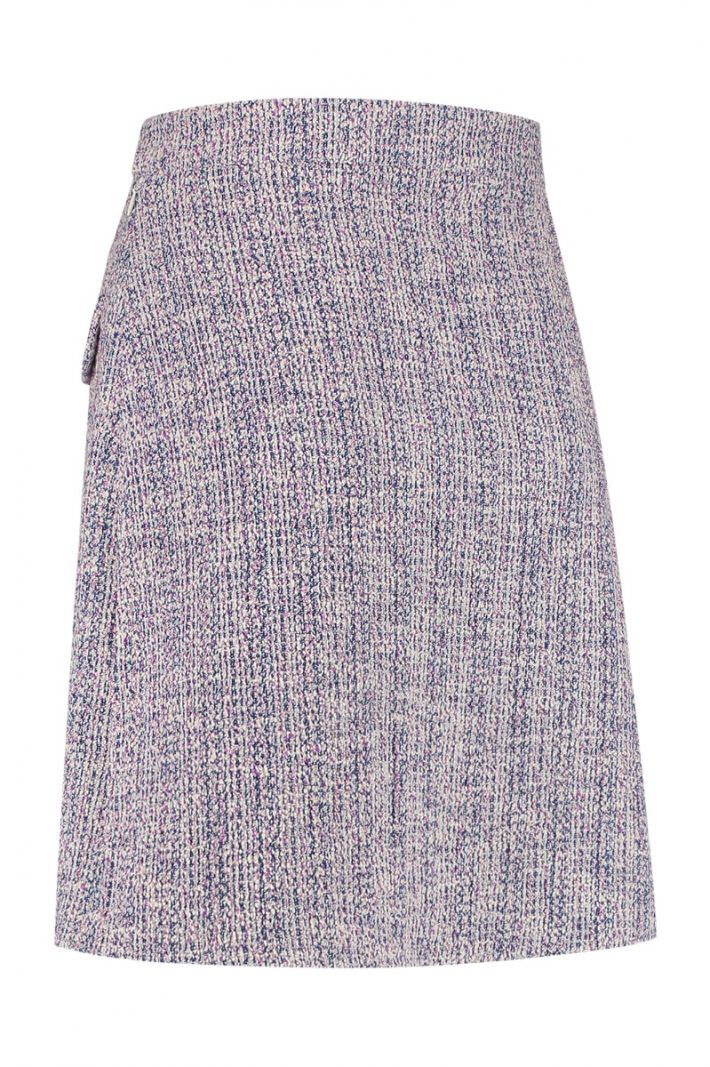 08615 Maximo Tweed Skirt - Purple/Pink