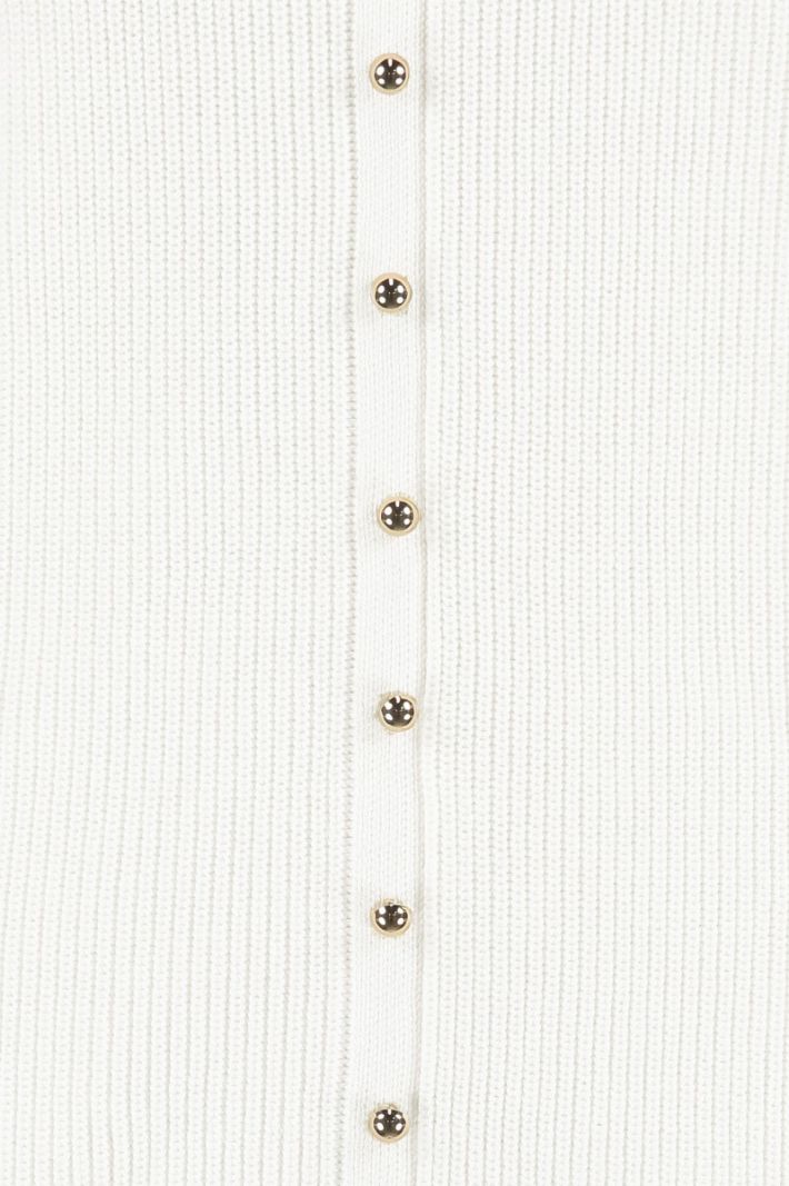08687 Elora Button Pullover - White