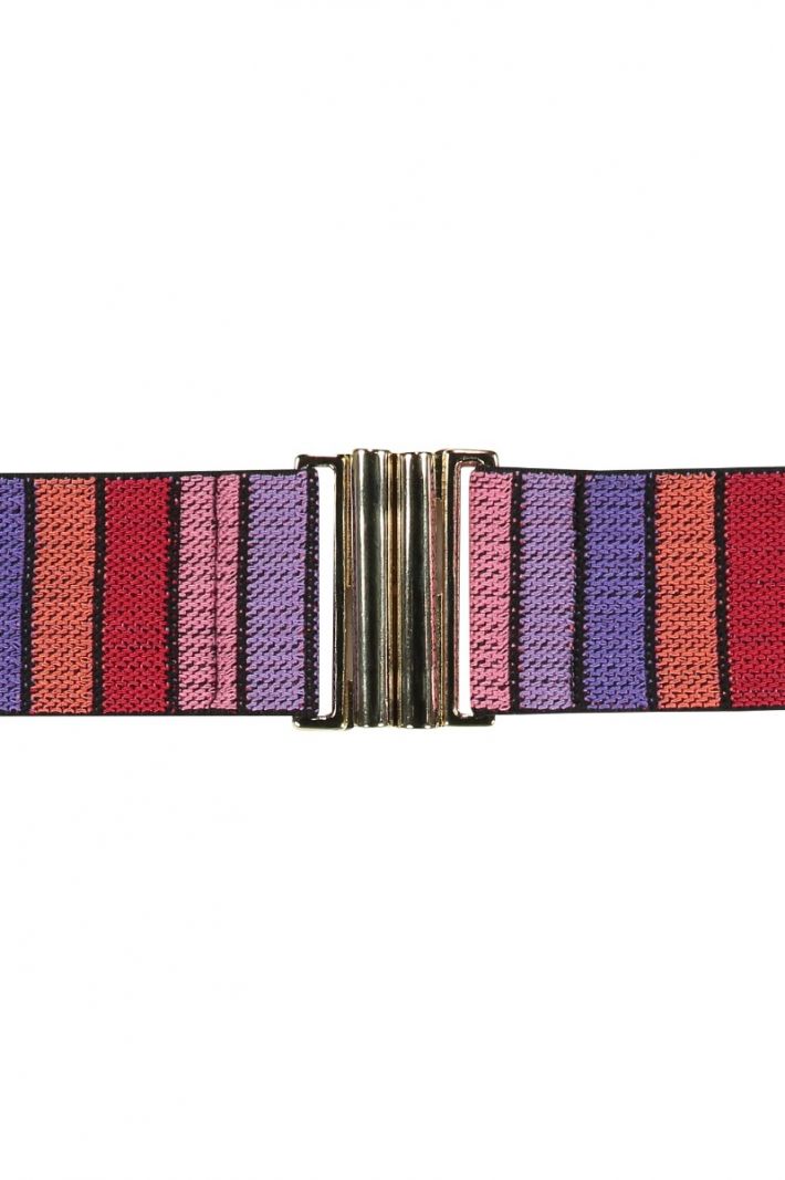 08689 SA Elastic Block Belt - Multi Color