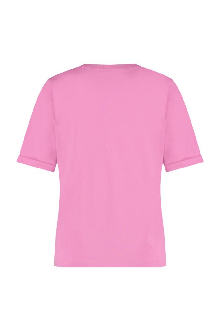 08700 Julie Print Shirt - Pink