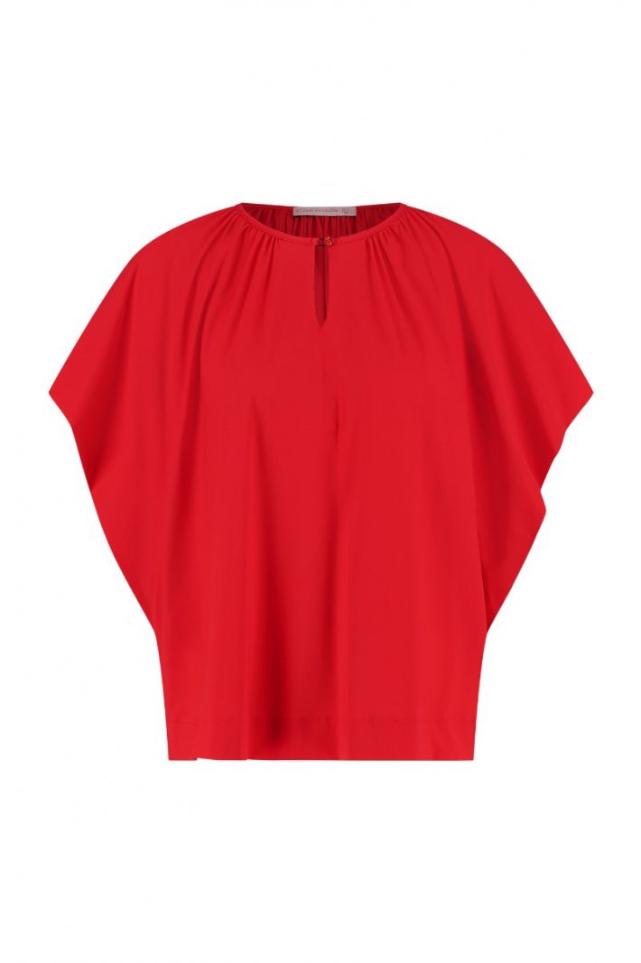 08727 Lea Blouse - Red