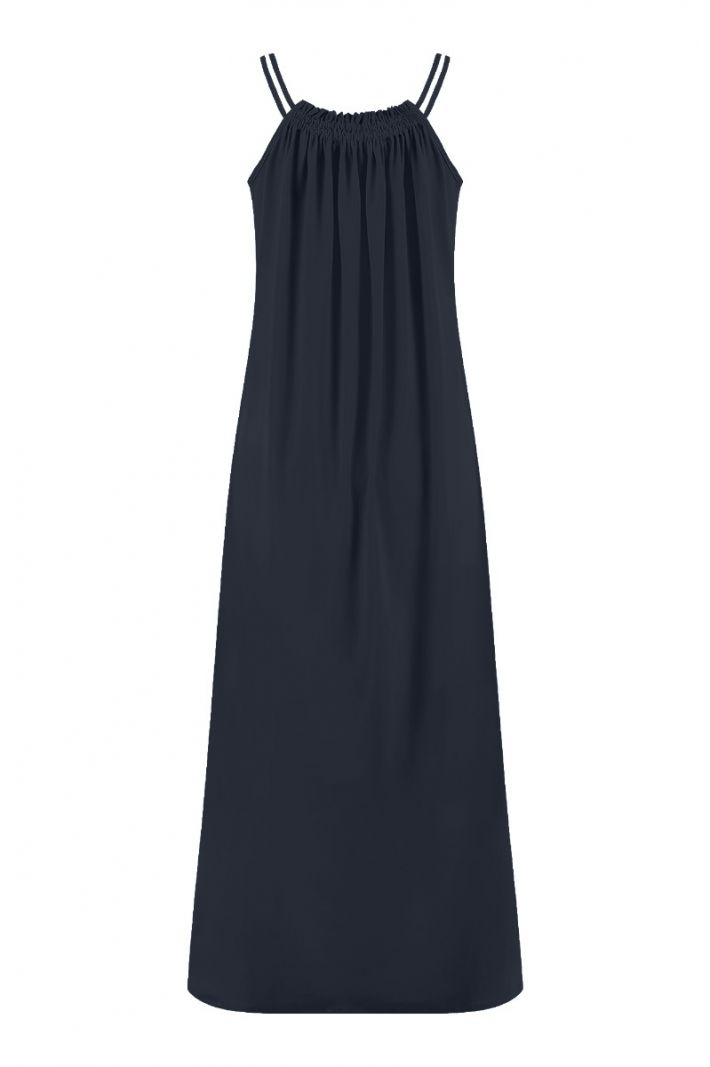 08730 Louren Dress - Donker Blauw