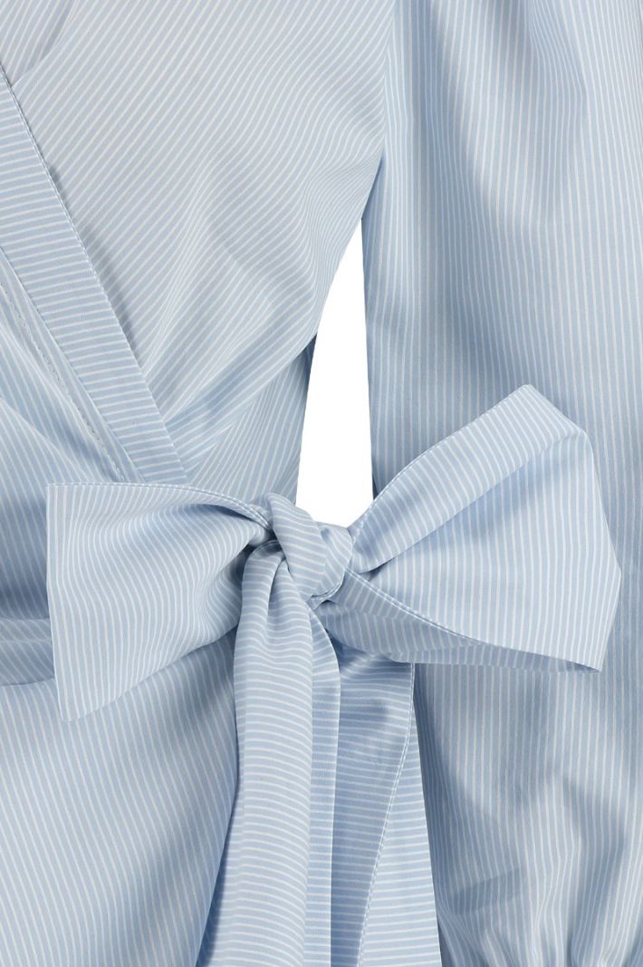 08754 Joya Stripe Blouse - Shirtblue/Off White