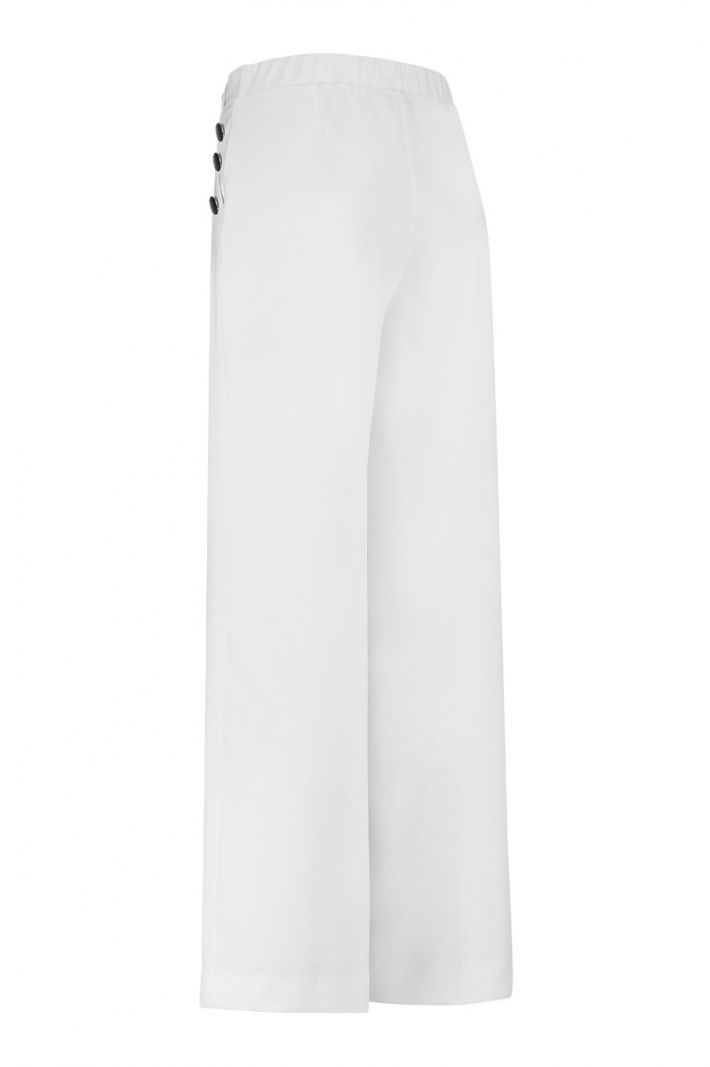 08798 Emy Bonded Trousers - White
