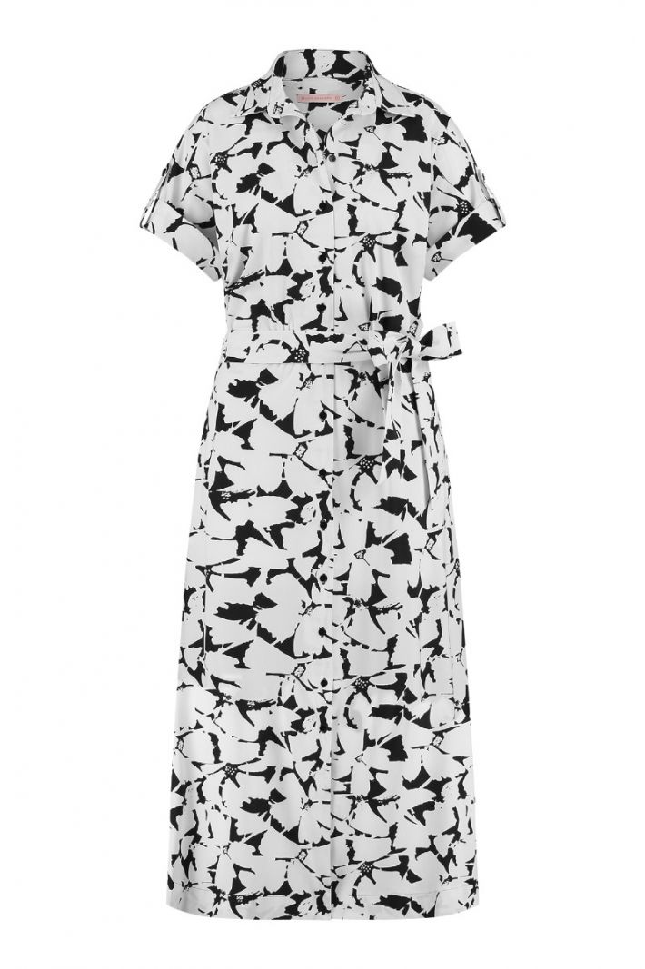 08806 Medi Clover Dress - White/Black
